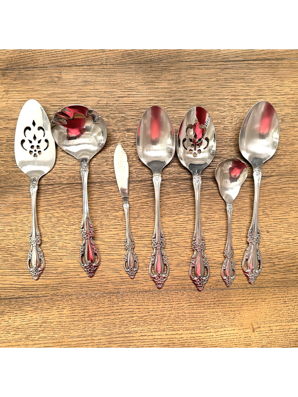 Oneida Raphael Distinction Deluxe Stainless Flatware Serving Pieces Set of 7